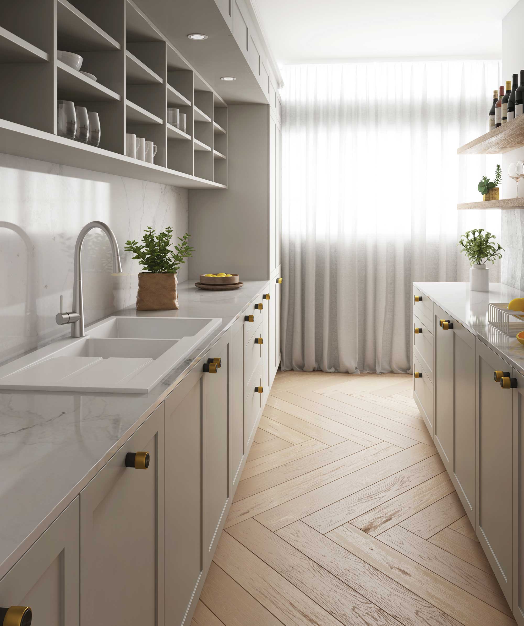Oros 1160 Arqstone sink - White