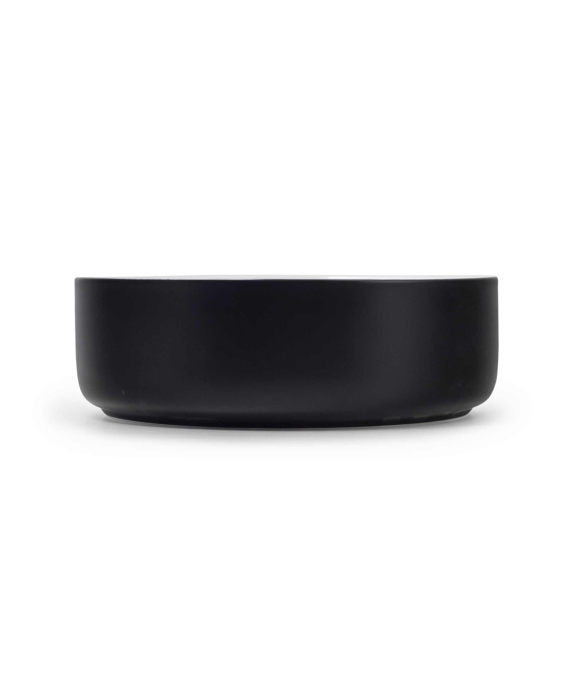 Arko 355 ceramic basin - Black and White Silk Matte