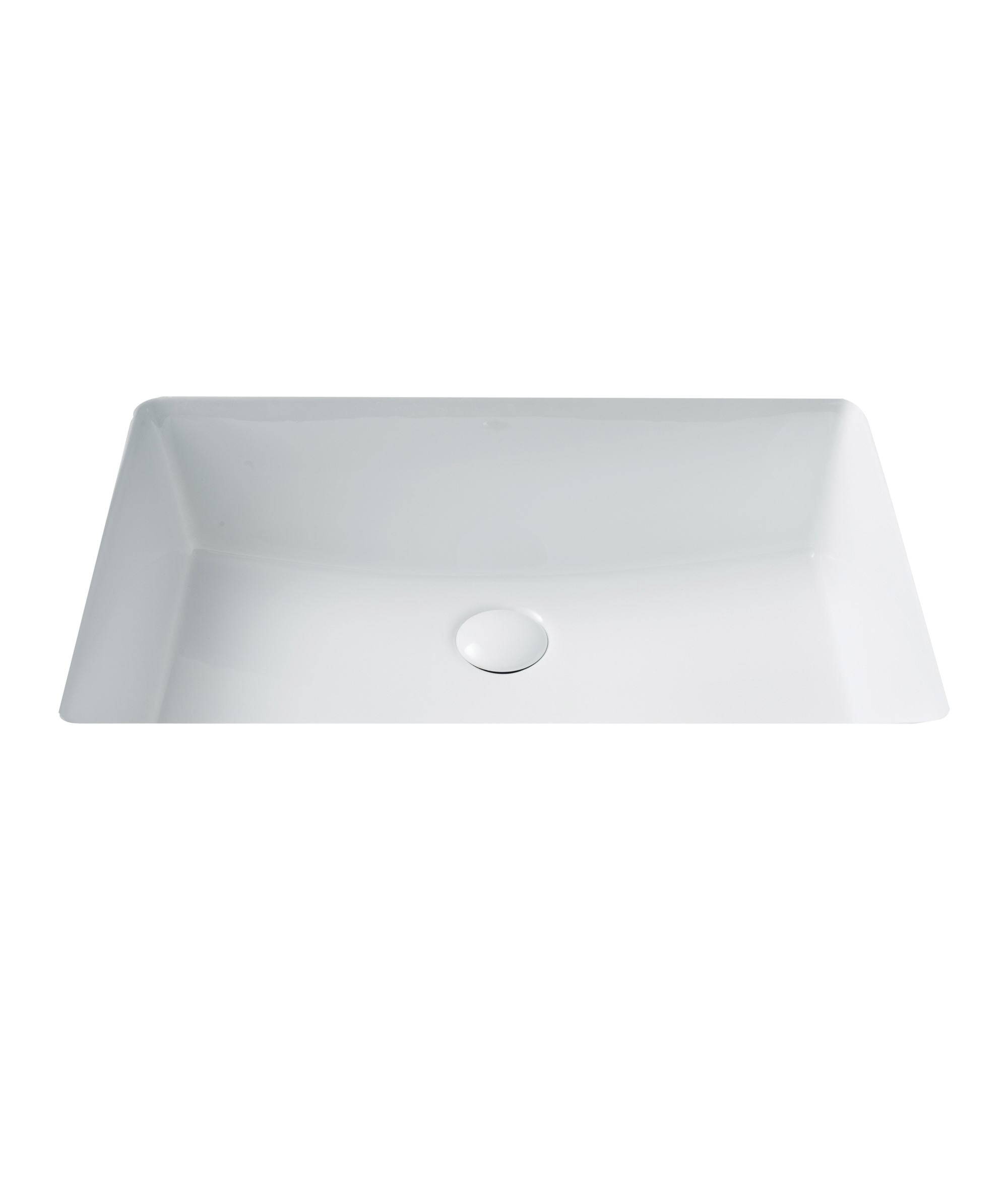 Plati 204 ceramic basin - White Silk Matte