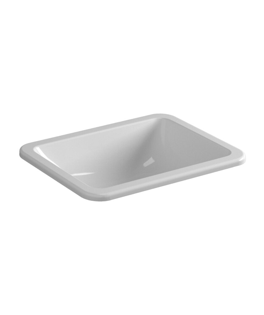 Limni 451 ceramic basin - White Gloss