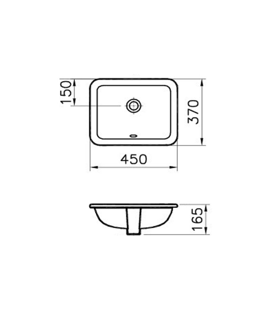 Limni 451 ceramic basin - White Gloss