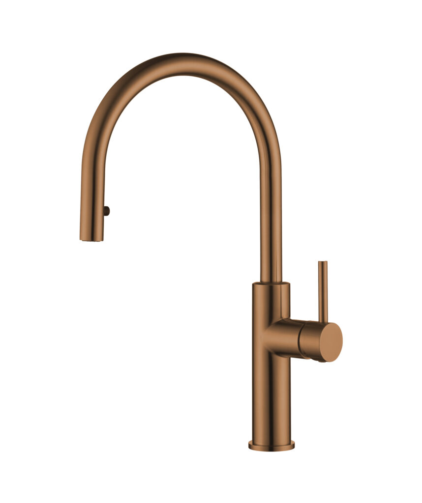 Anson Pull Out Sink Mixer - Lead Free - Brushed Bronze