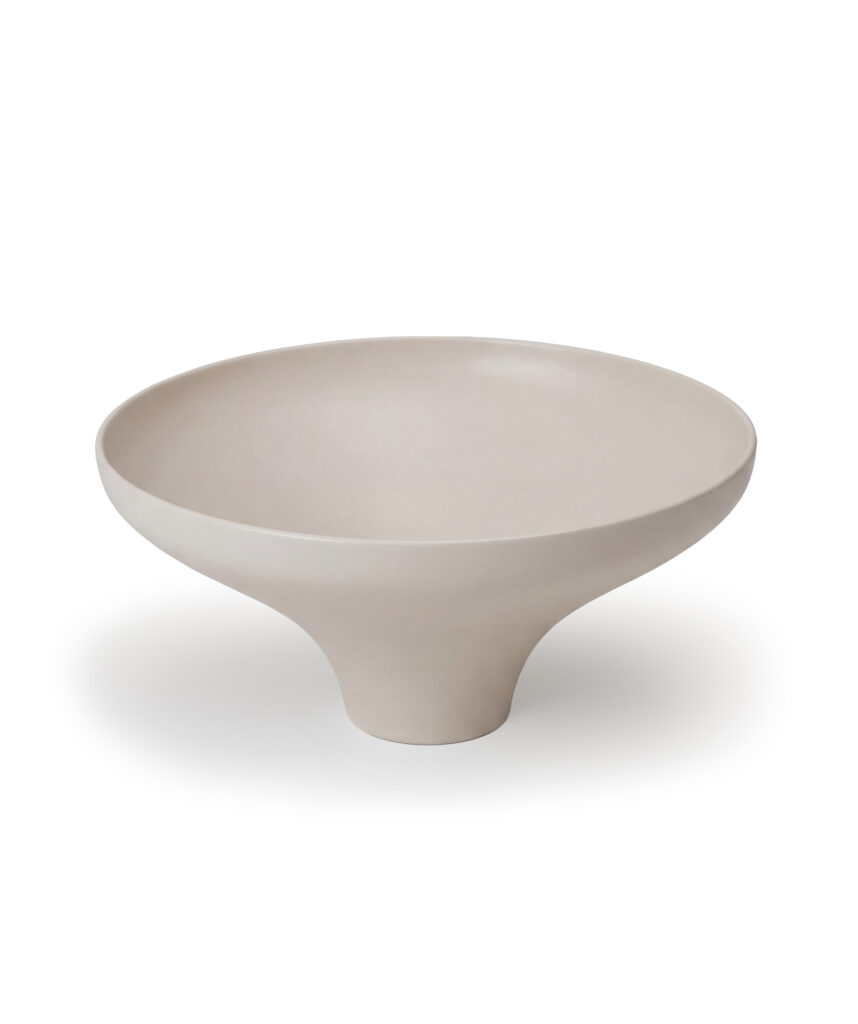 Agra 430 ceramic basin - Saltstone Silk Matte