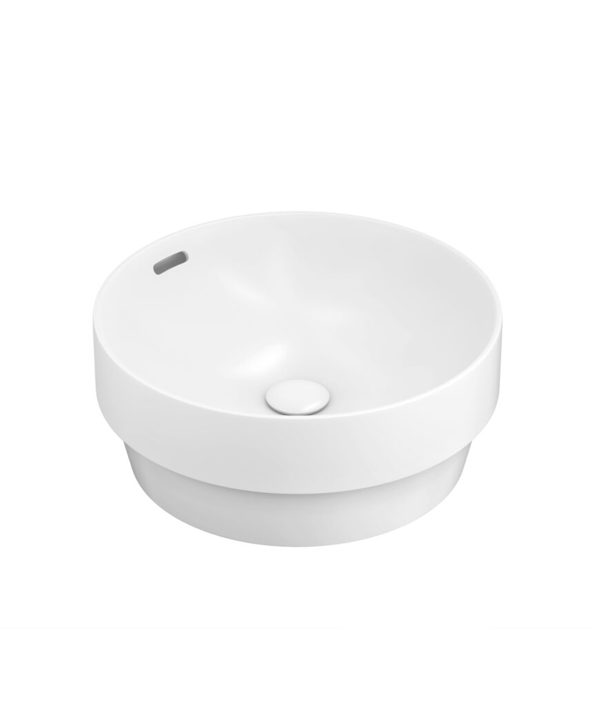 Obello 371 ceramic basin - White Gloss