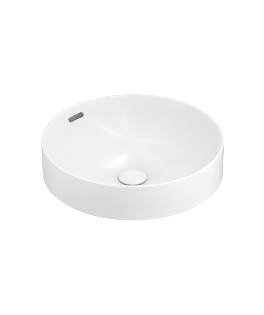 Obello 371 ceramic basin - White Gloss