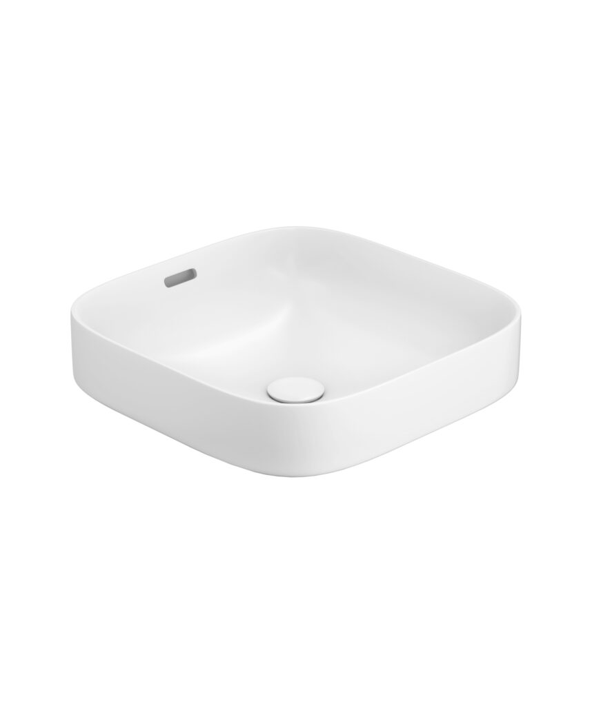 Obello 373 ceramic basin - White Gloss