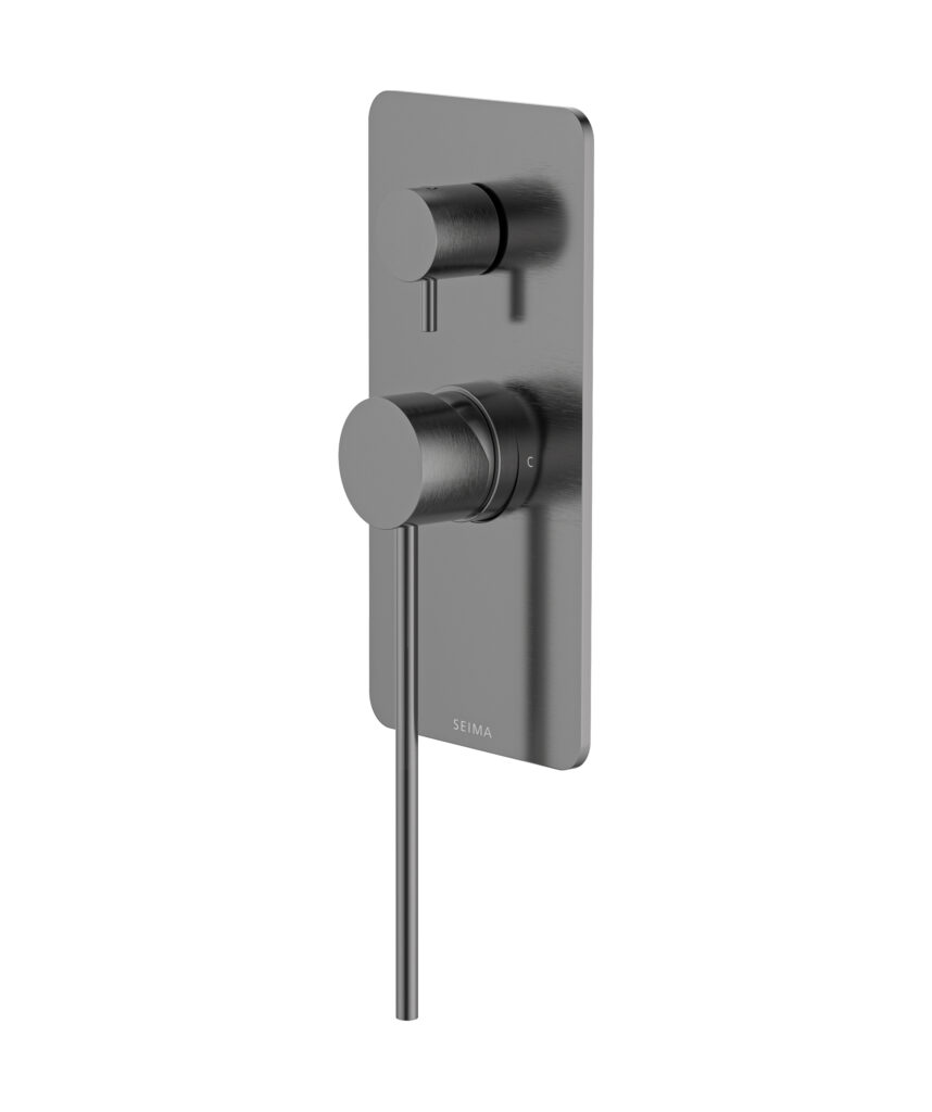 Anson Care Diverter Mixer with Full Backplate - Lead Free - Gunmetal