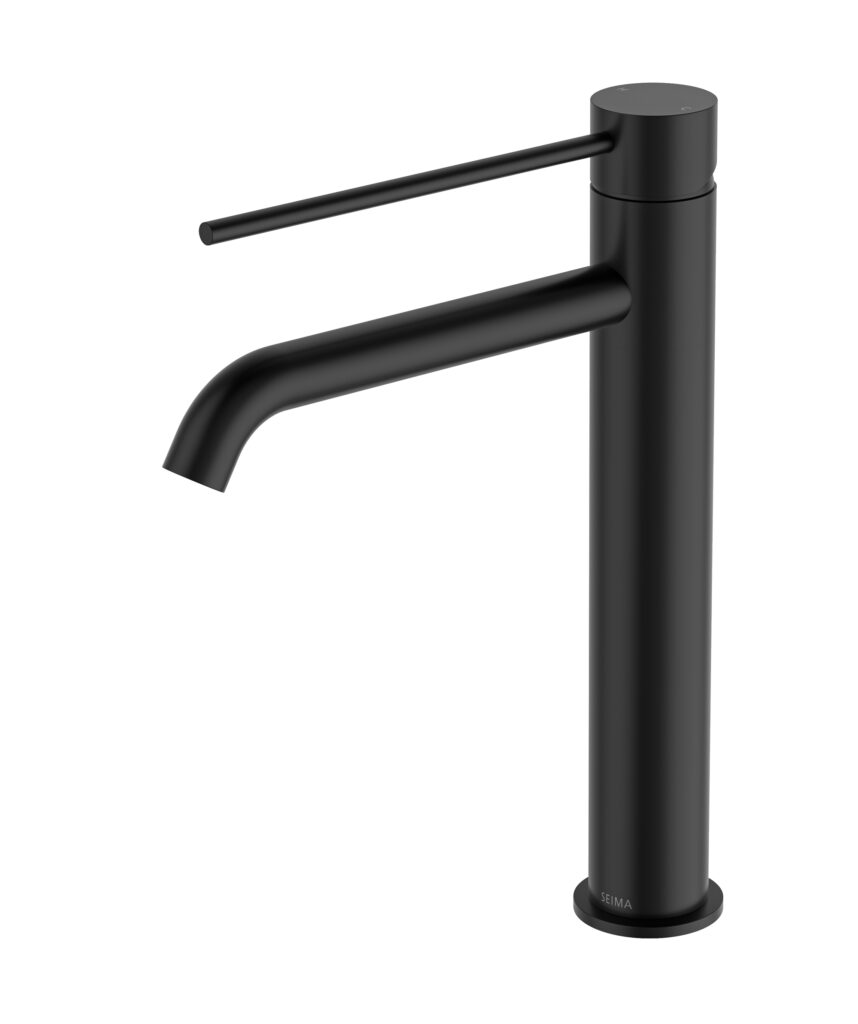 Anson Care Tall Basin Mixer - Lead Free - Black Matte
