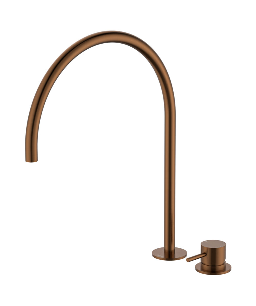 Anson Hob Mixer - Lead Free - Brushed Bronze