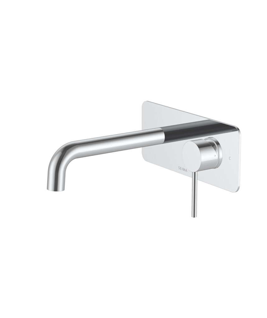 Anson Wall Mixer and Spout Set with Full Backplate - Lead Free - Chrome