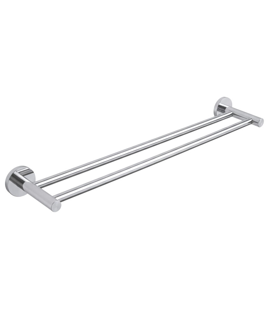 Anson Round Towel Rail Double 900mm - Chrome