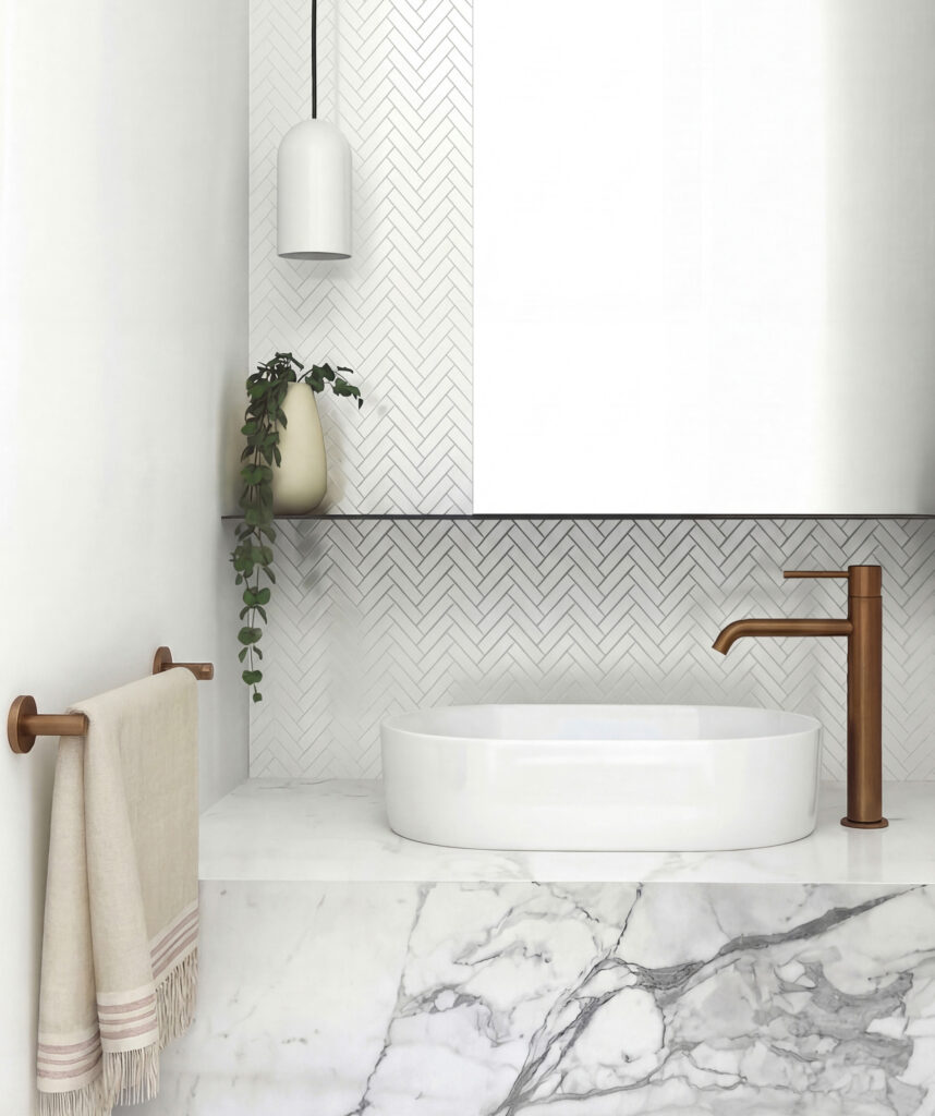 Aurora 530 ceramic basin - White Gloss